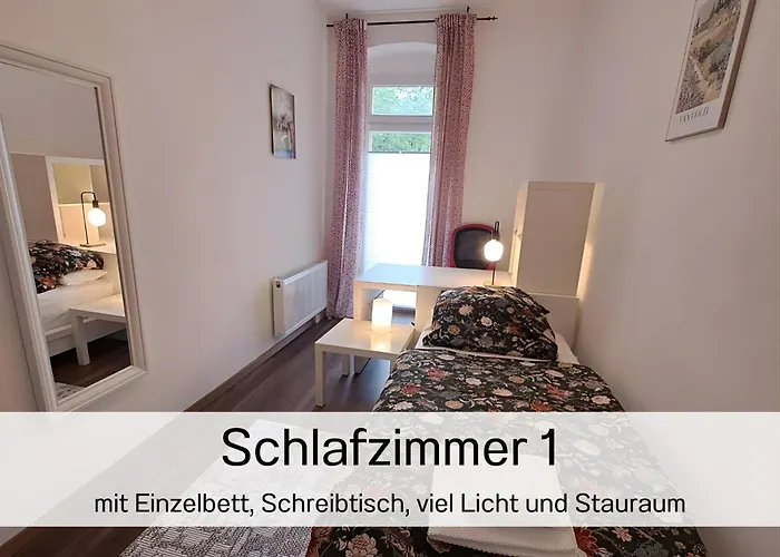 Muehlenstrasse - Zentrumsnah, Parkplatz Inklusive - Ideal Fuer Familien, Paare Und Geschaeftsleute Appartement Chemnitz